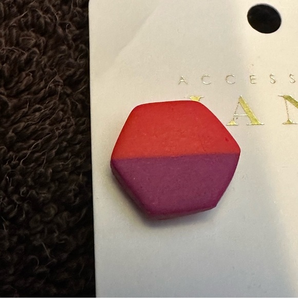 NWT Accessory Jane Earrings Red and Purple - Picture 4 of 5